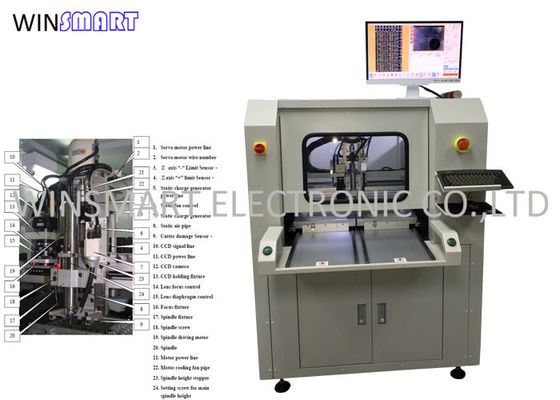 Macchina del separatore del PWB del fuso 60000RPM, macchina automatica del PWB Depaneling dei semi