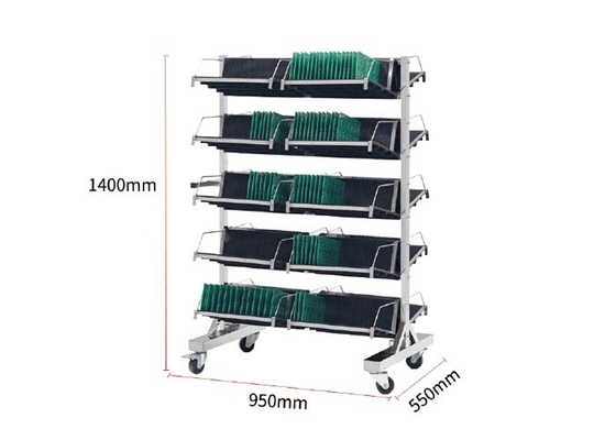 Un buon prezzo. 210 mm di lunghezza slot ESD SMT Magazine Rack carrello di stoccaggio vassoio PCB in linea